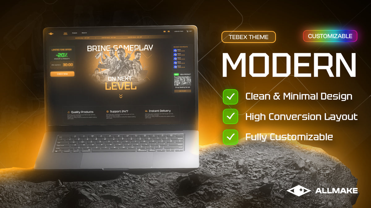 "MODERN" Tebex Theme